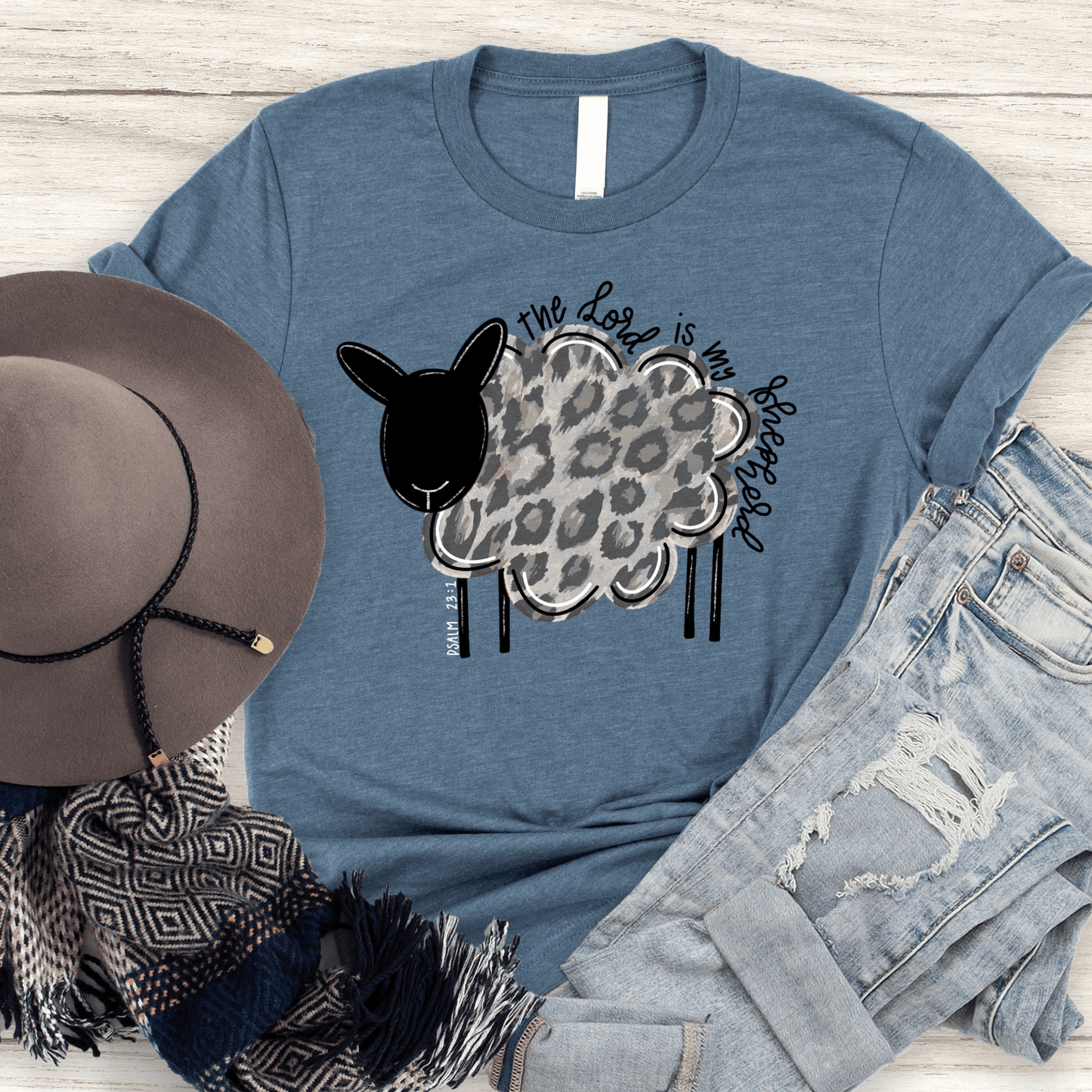 The Lord is My Shepherd T Shirts For Women - Women's Christian T Shirts - Women's Religious Shirts