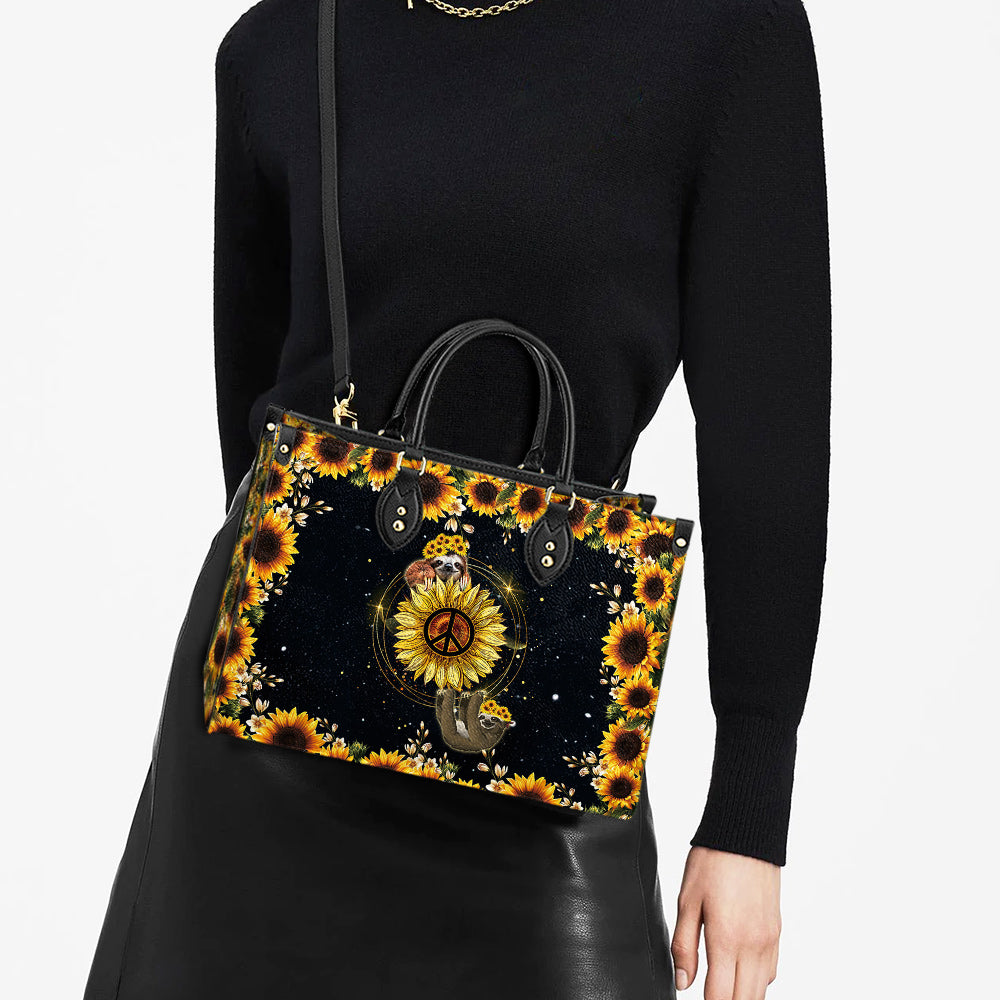 Hippie Sloth Leather Bag - Women's Pu Leather Bag - Best Mother's Day Gifts