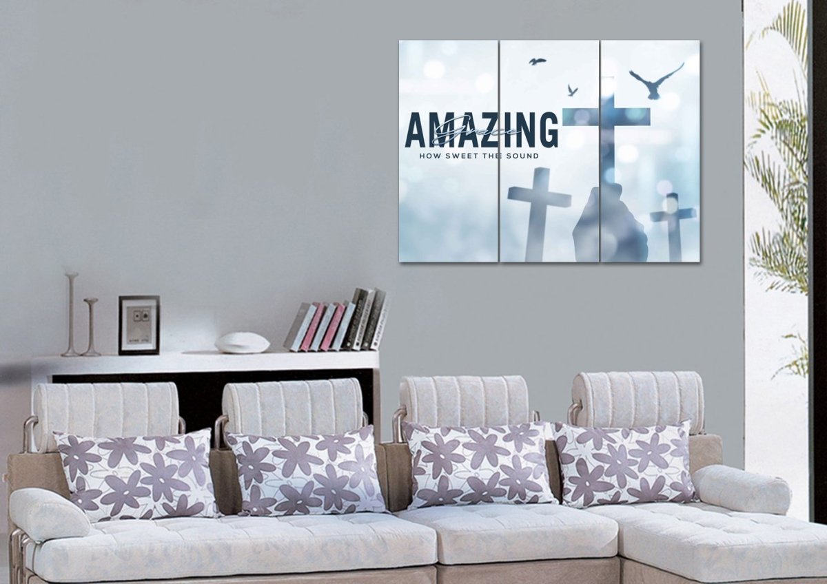 Holding Amazing Grace Wall Art & Decor - Christian Canvas Wall Art