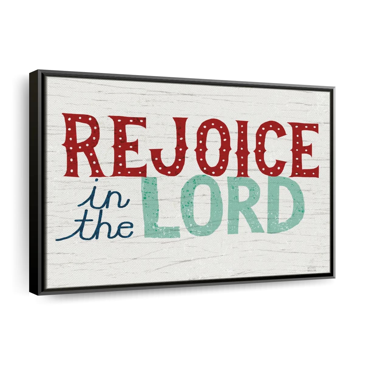 Holiday On Wheels Rejoice In The Lord Canvas Wall Art - Christian Canvas Wall Art - Religious Wall Art Canvas