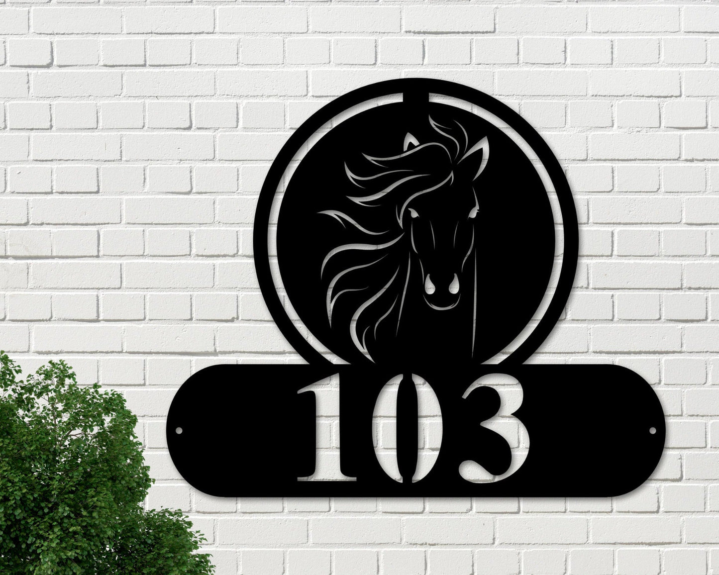 Horse Address Sign Horse Metal Sign Metal Farm Sign Horse Ranch Sign Horse Address Sign House Number Sign Address Plaque Metal Sign