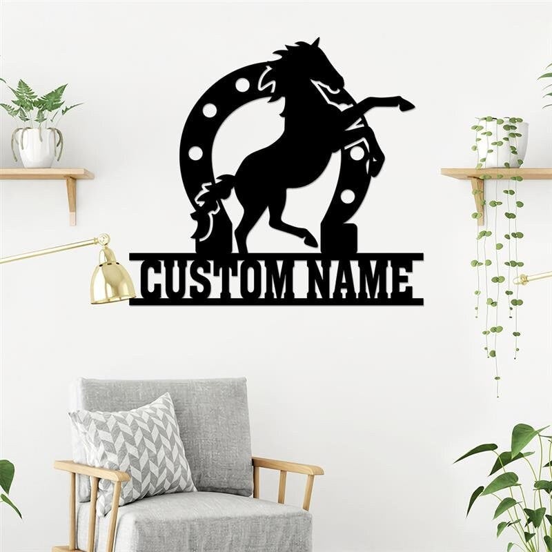 Horse Farm Metal Sign Horse Ranch Sign Horse Farm Sign Custom Horse Sign Metal Ranch Sign Custom Horse Gift Farmhouse Decor