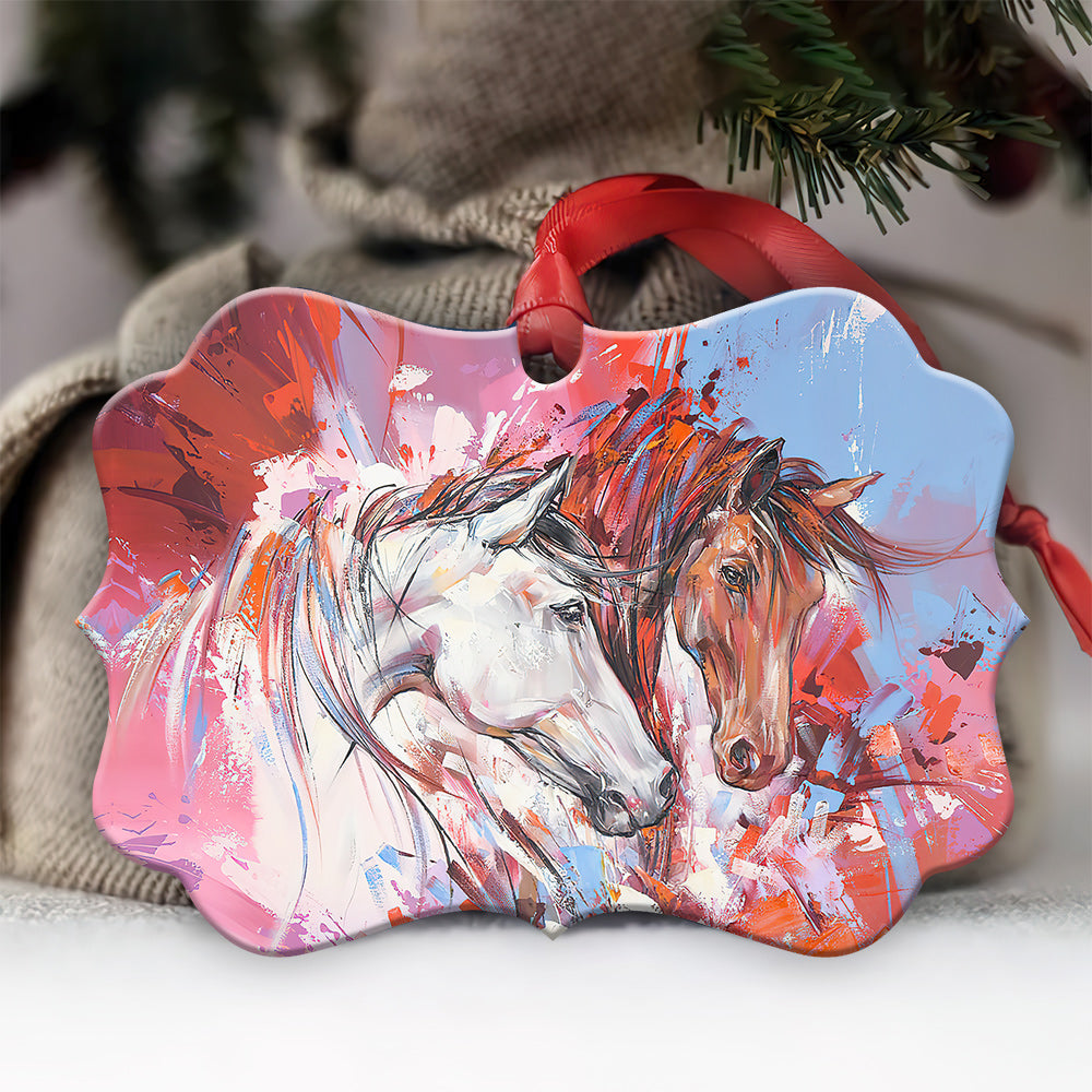 Horse Metal Ornament - Christmas Ornament - Christmas Gift