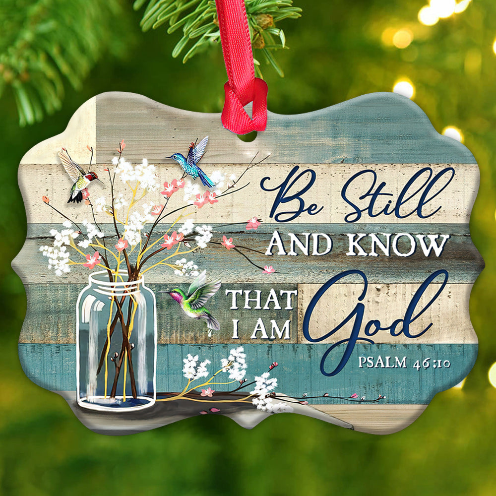 Hummingbird Faith Metal Ornament - Christmas Ornament - Christmas Gift