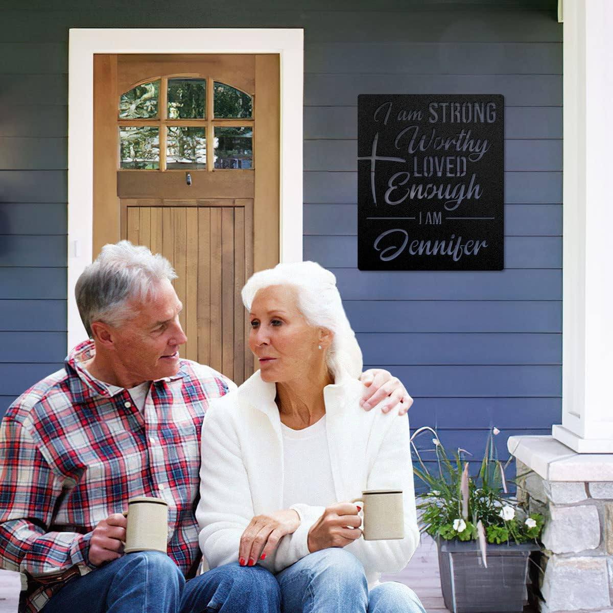 I Am Personalized Metal Signs - Custom Metal Art - Metal Signs For Outdoors