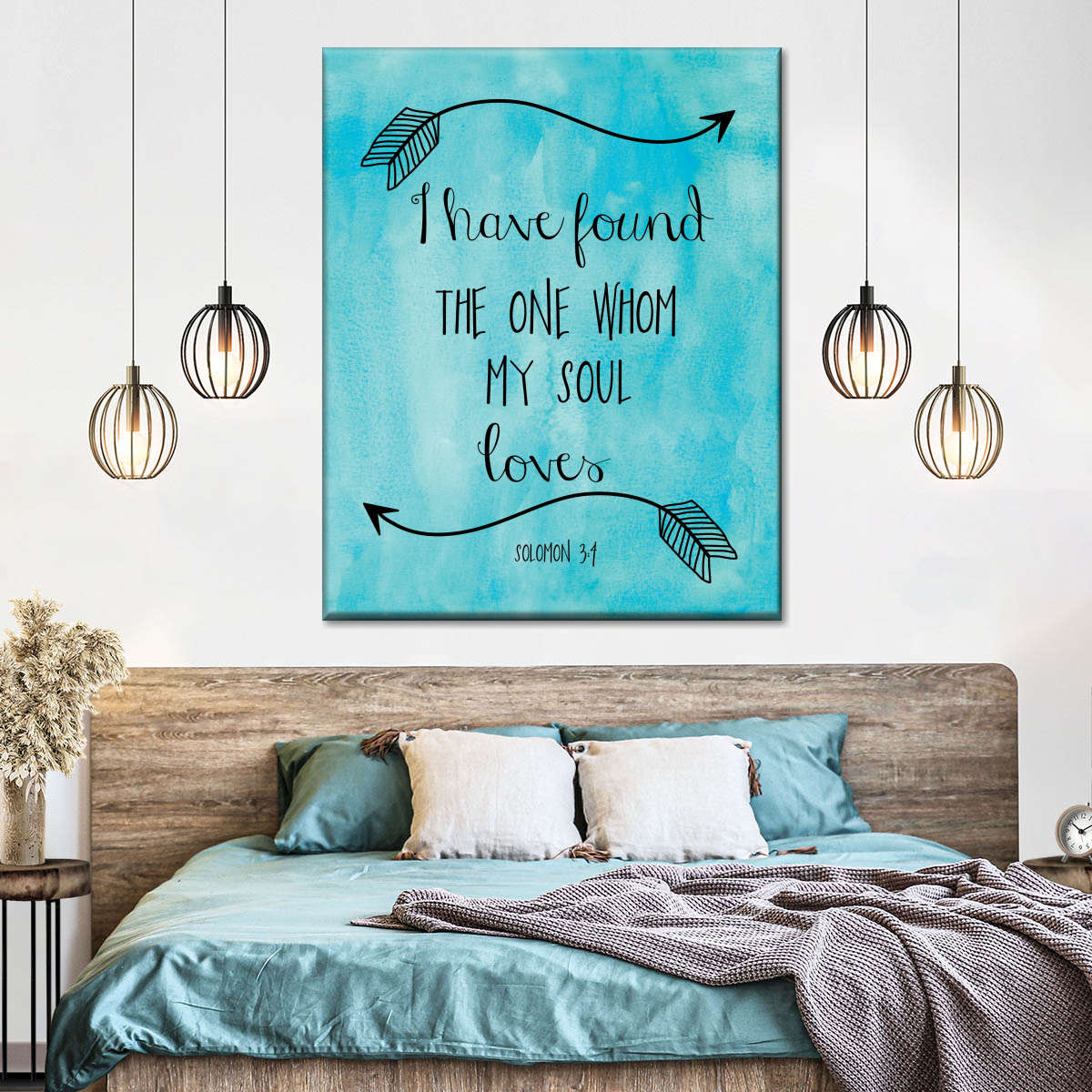 I Have Found The One Whom My Soul Loves Solomon Canvas Wall Art 1 - Canvas Religious Wall Art - Christian Wall Decor Living Room