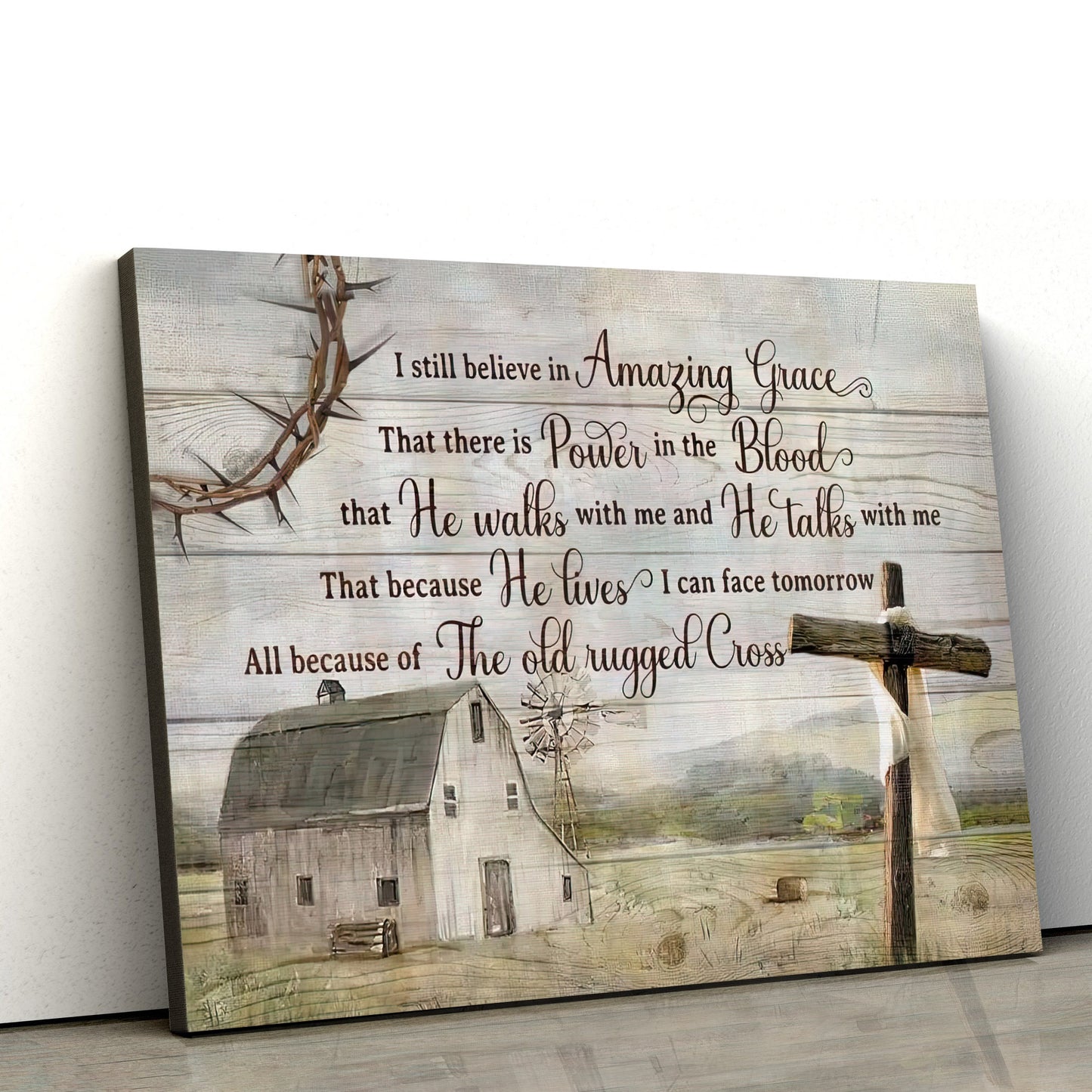 I Still Believe In Amazing Grace Landscape Decor Wall Art - Prints Canvas #1