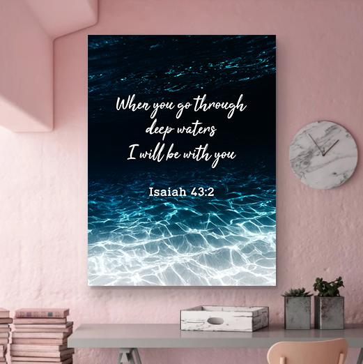I Will Be With You Canvas - Religious Canvas Art - Christian Canvas Wall Art - Ciaocustom
