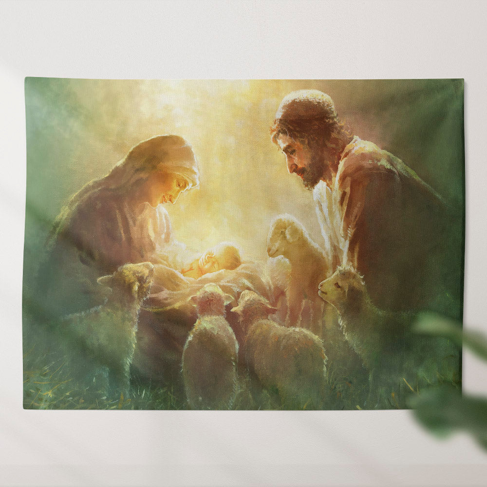 Immanuel God With Us Tapestry - Jesus Tapestry - Bible Verse Tapestry - Religious Tapestry - Christian Wall Tapestry - Christian Gift - Ciaocustom