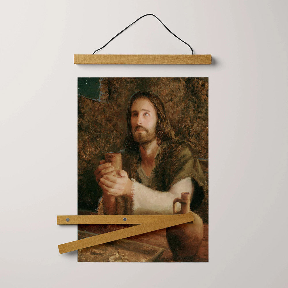 In Remembrance Hanging Canvas Wall Art - Jesus Picture - Jesus Portrait Canvas - Religious Canvas