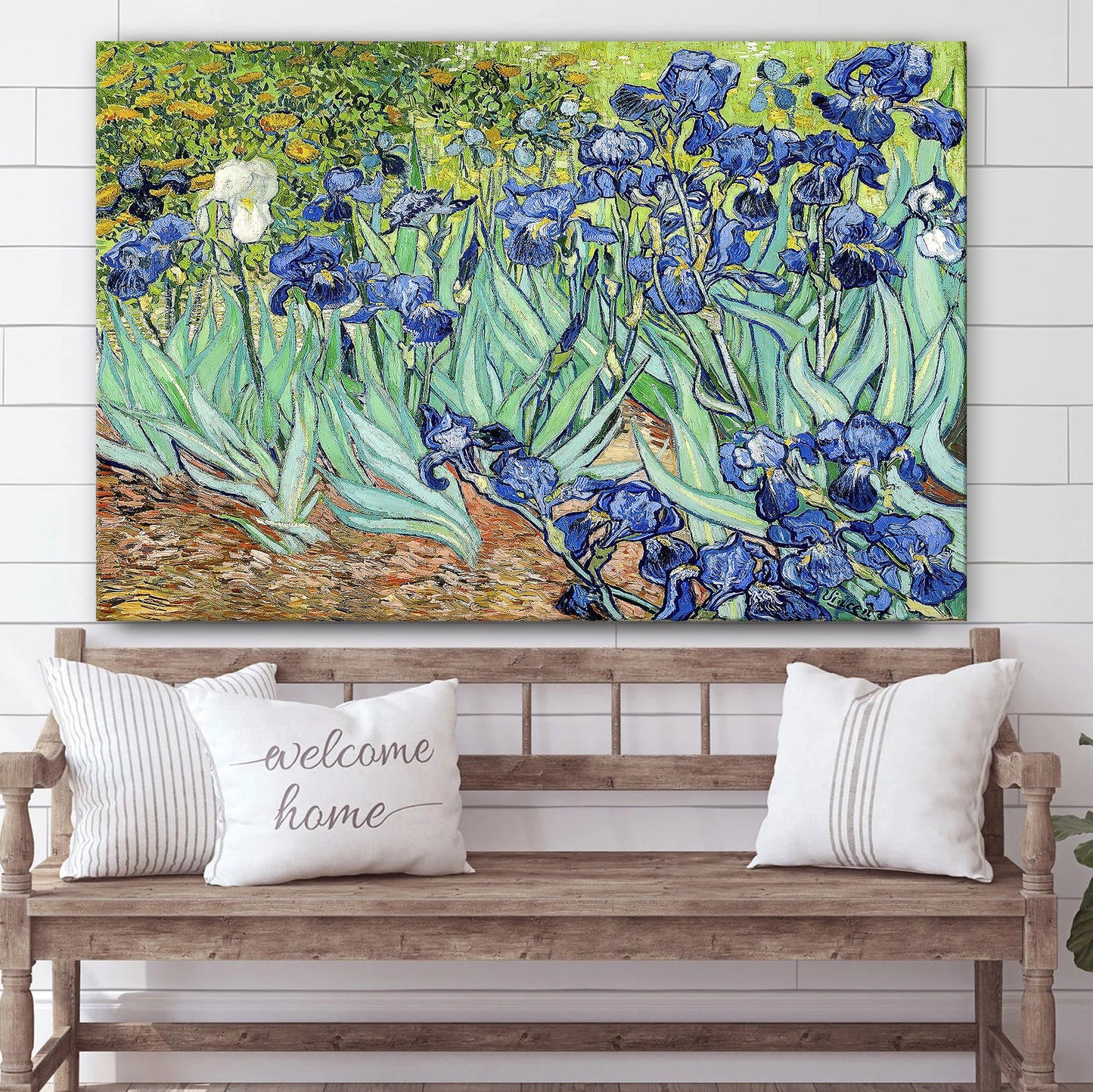 Irises Vincent Van Gogh Painting Canvas Wall Art - Canvas Wall Decor - Home Decor Living Room