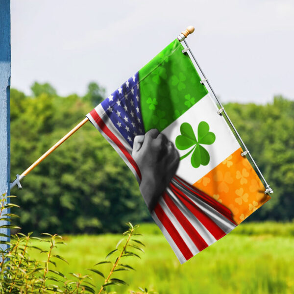 Irish Shamrock House Flag - St Patrick's Day Garden Flag - St. Patrick's Day Decorations