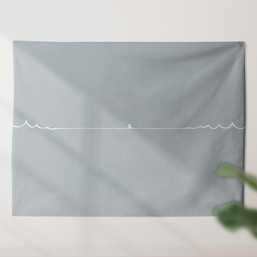 Jesus Stills Sea Tapestry - Religious Tapestry - Jesus Tapestry - Christian Tapestry Wall Hanging - Bible Tapestry - Christian Gift - Ciaocustom