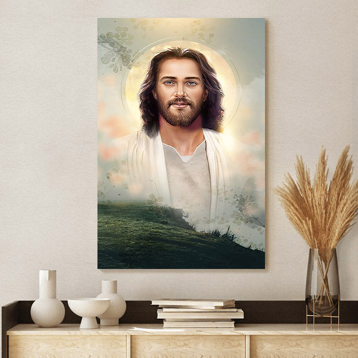 Jesus Christ Face Canvas Prints - Jesus Christ Art - Christian Canvas Wall Decor