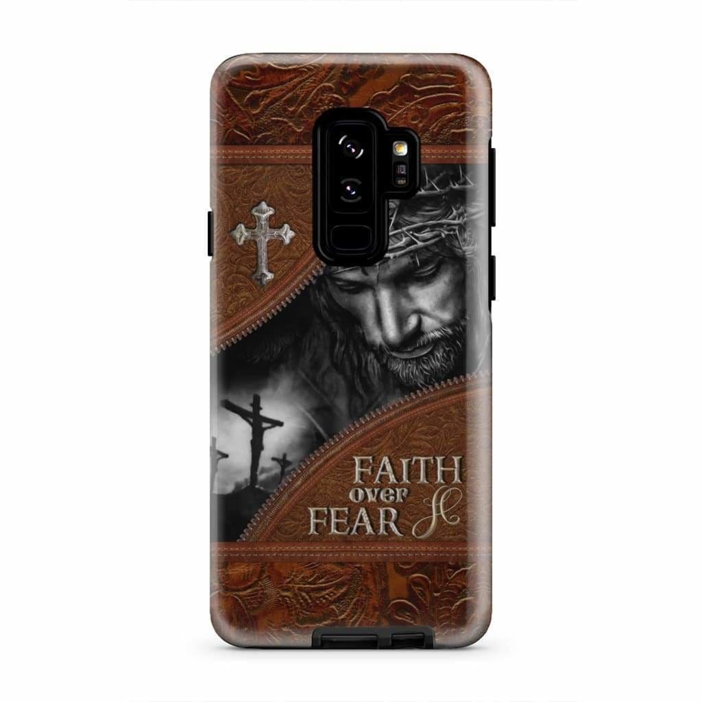 Jesus Christ Faith Over Fear Phone Case Christian Phone Cases - Scripture Phone Cases - Iphone Cases Christian