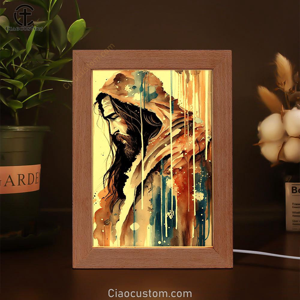Jesus Christ Pictures Frame Lamp Art - Jesus Art Prints - Jesus Art - Christian Home Decor