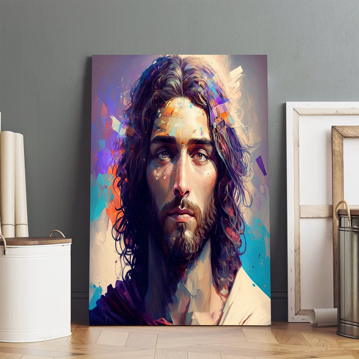 Jesus Christ Portrait 3 - Jesus Canvas Art - Christian Wall Canvas