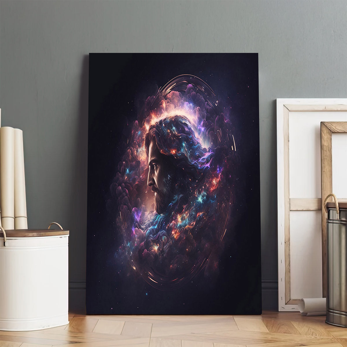 Jesus Christ Portrait Illustration - Jesus Canvas Art - Christian Wall Canvas