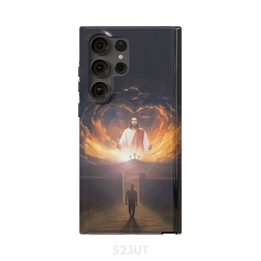 Jesus Come Back And Open Arms Phone Case Jesus Phone Case - Scripture Phone Cases - Iphone Cases Christian