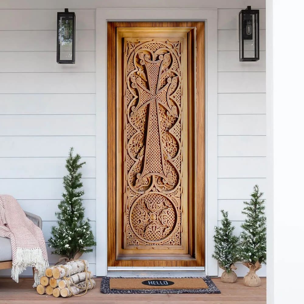 Jesus Door Cover Holy - Religious Door Decorations - Christian Home Decor