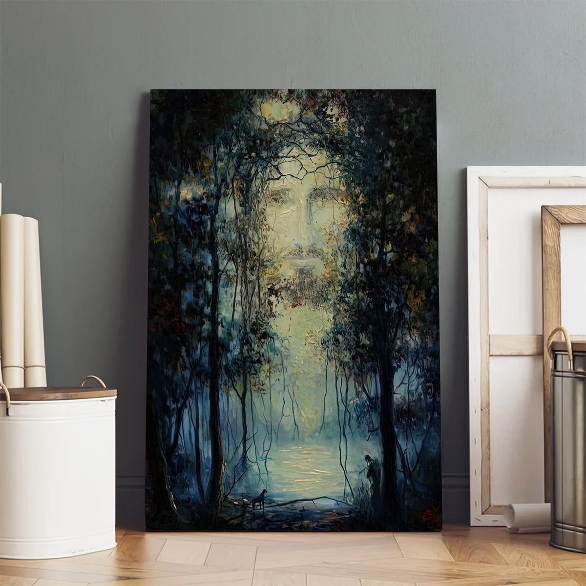 Jesus Face Canvas Pictures - Jesus Painting Canvas - Christian Canvas Wall Art