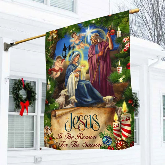 Jesus Flag Nativity Of Jesus Christmas Flag - Christmas Garden Flag - Christmas House Flag - Christmas Outdoor Decoration