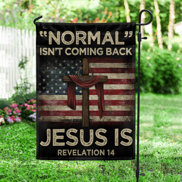 Jesus Flag Normal Isn't Coming Back Jesus Is American Flag
