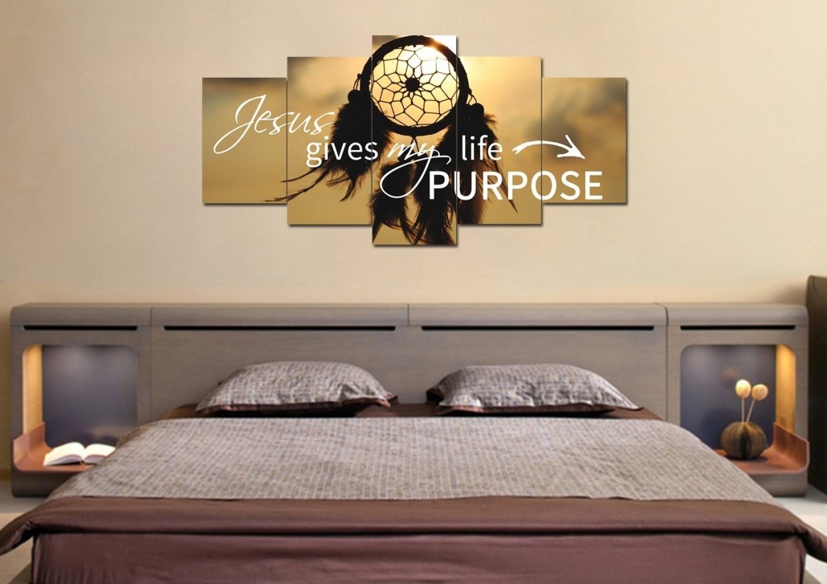 Jesus Give My Life Purpose Wall Art Canvas Print - Christian Canvas Wall Art