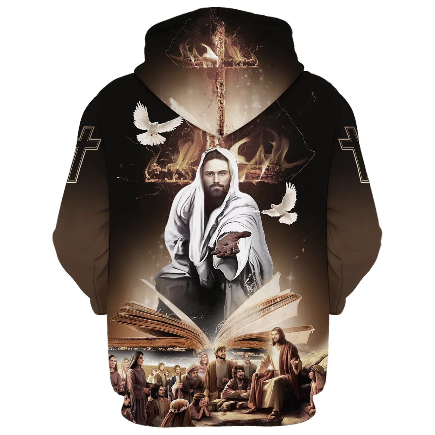 Jesus God Bible And Dove Hoodies - Jesus Hoodie - Men & Women Christian Hoodie - 3D Printed Hoodie