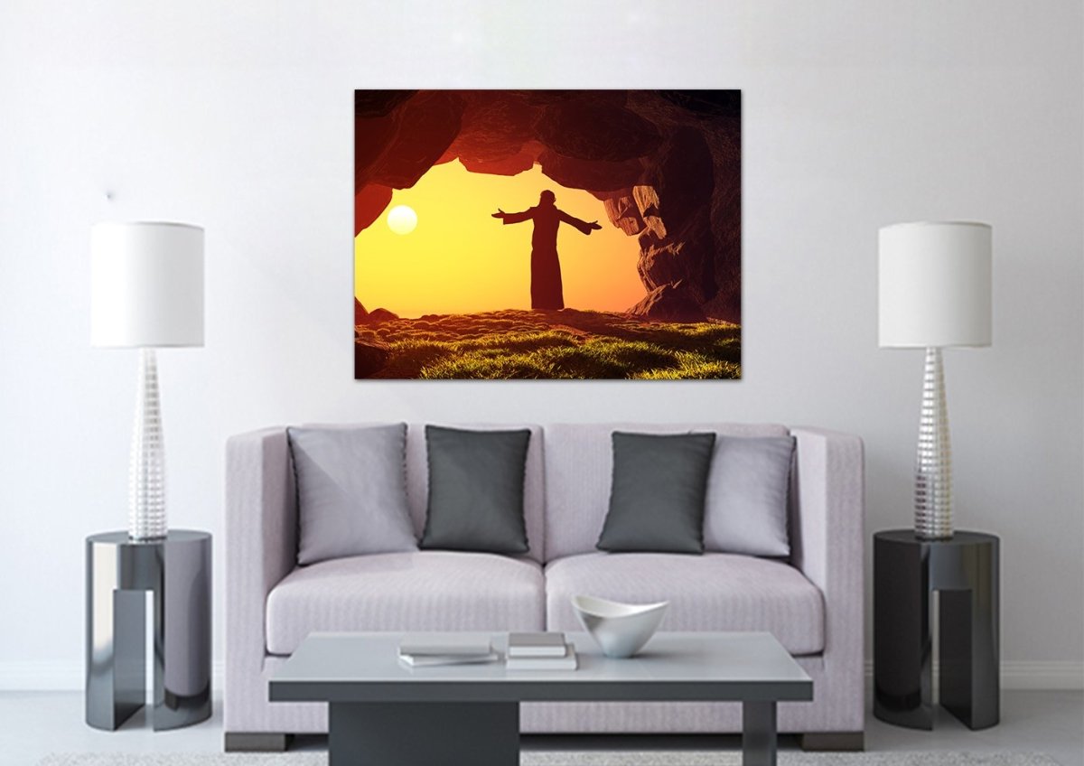 Jesus Has Risen Wall Art - Christian Canvas Wall Art