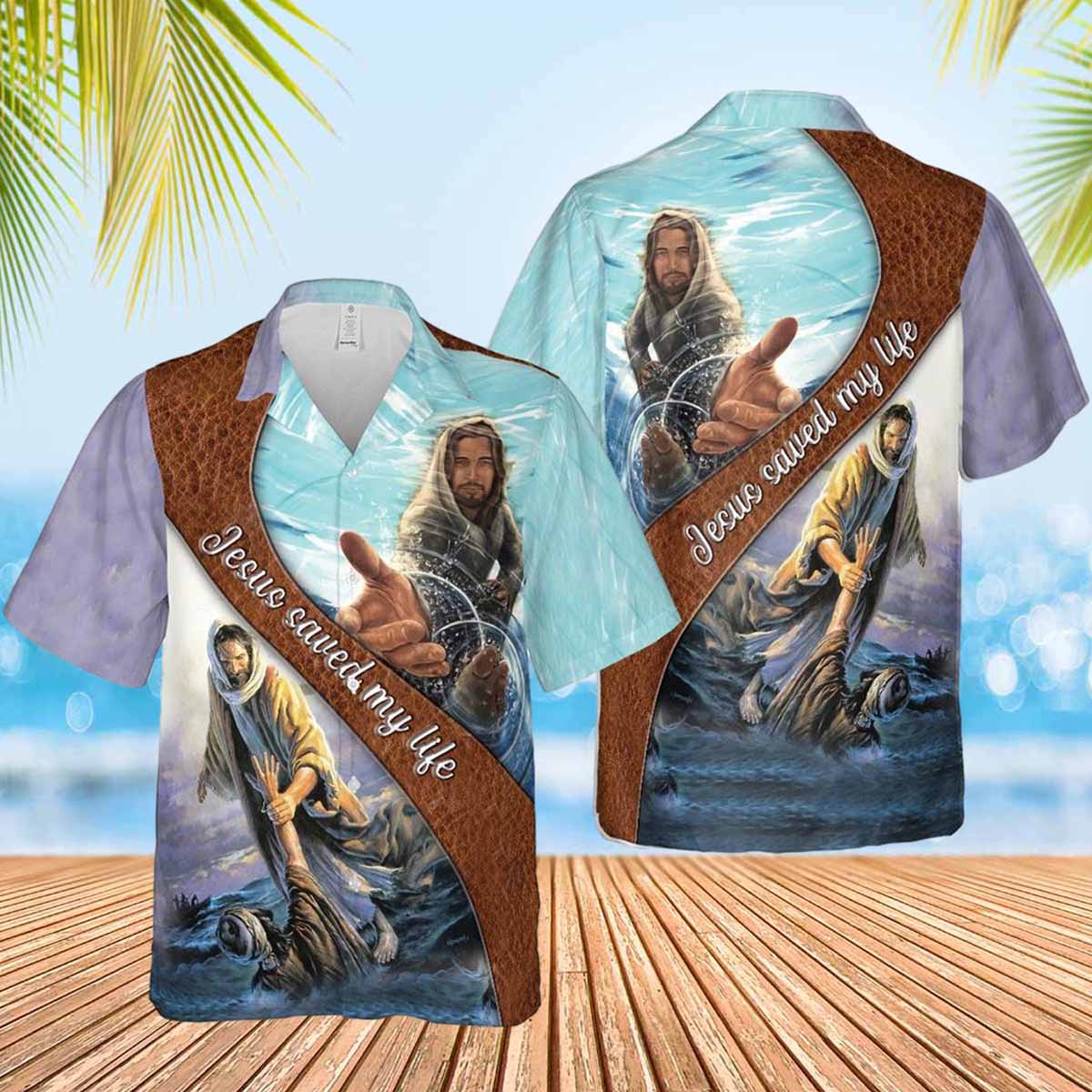 Jesus Heal Jesus Saved My Life Hawaiian Shirt - Christian Hawaiian Shirts For Women Men