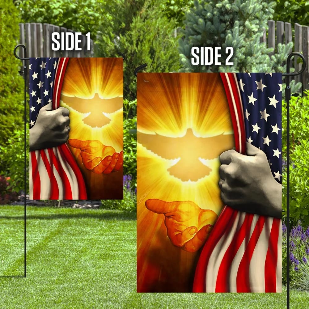 Jesus Is King Of My Life American House Flag - Christian Garden Flags - Christian Flag - Religious Flags