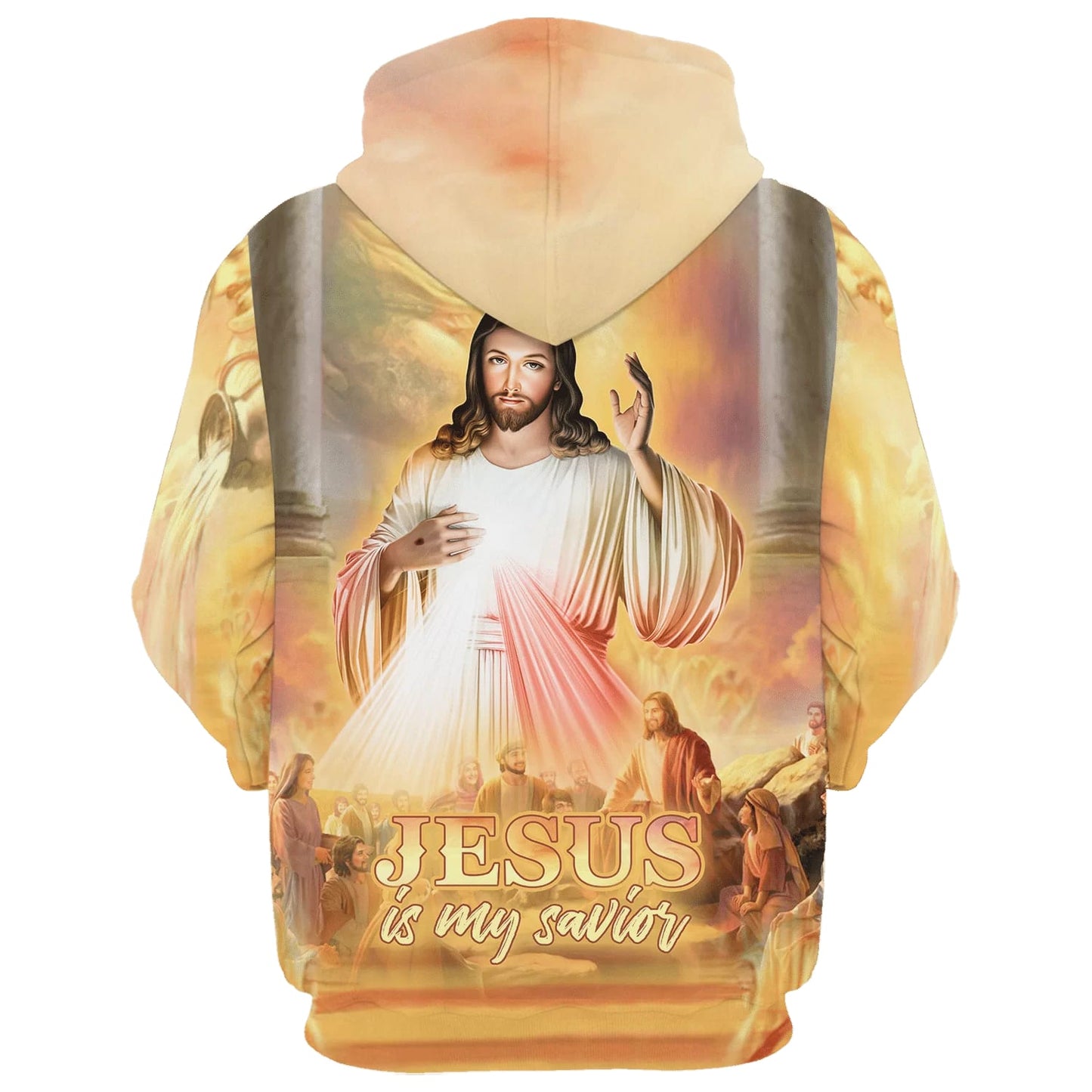 Jesus Is My Savior - Jesus With His Disciples 3d Hoodies - Jesus Hoodie - Men & Women Christian Hoodie - 3D Printed Hoodie