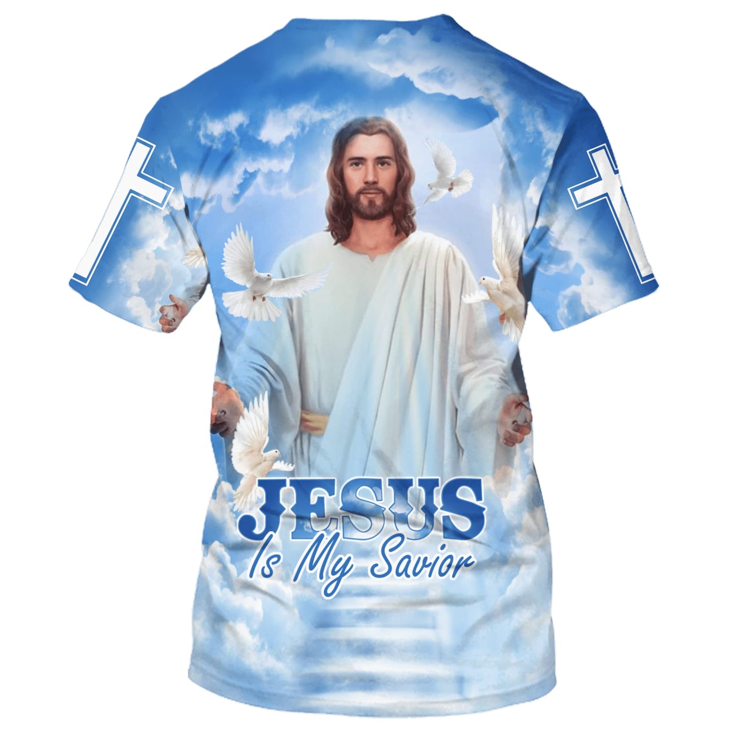 Jesus Is My Savior Christian Cross Dove 3d All Over Print Shirt - Christian 3d Shirts For Men Women