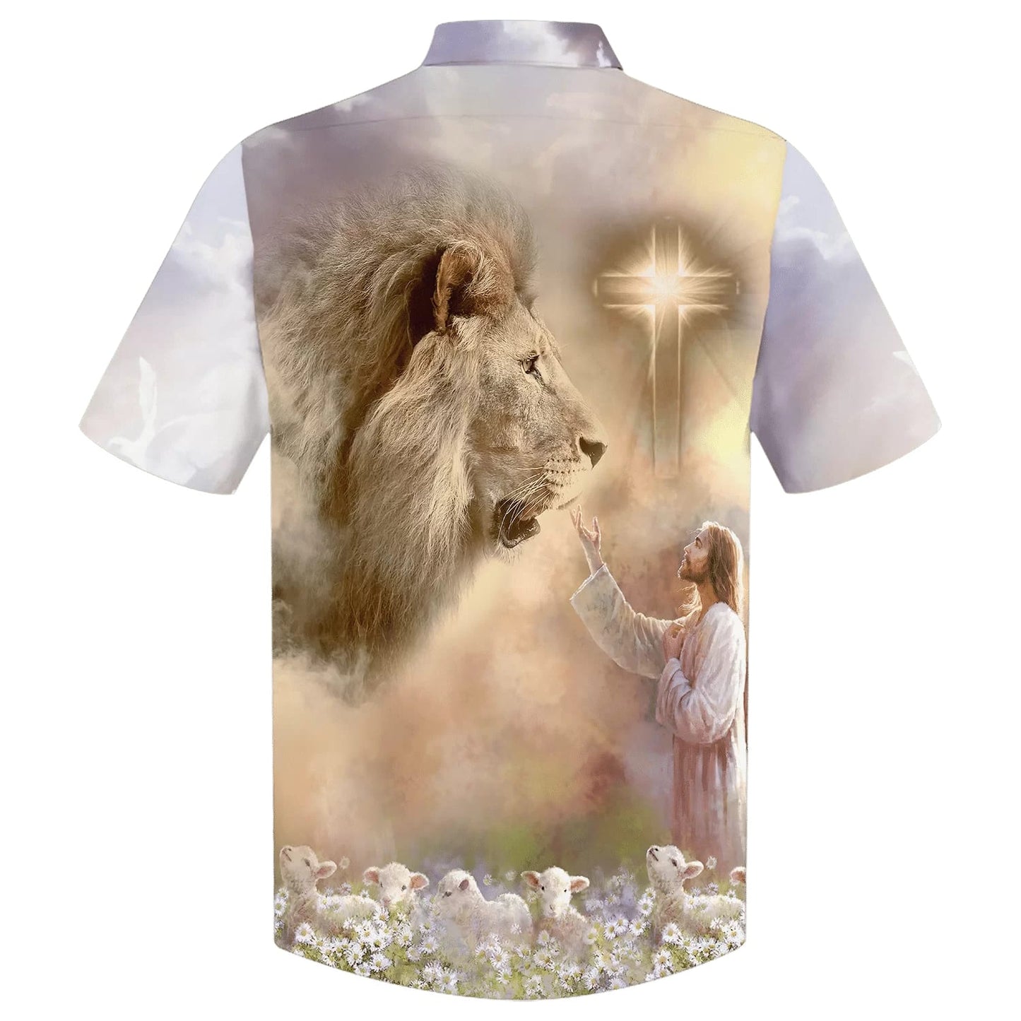 Jesus Is My Savior Lion Hawaiian Shirt - Best Hawaiian Shirts - Christian Hawaiian Shirt