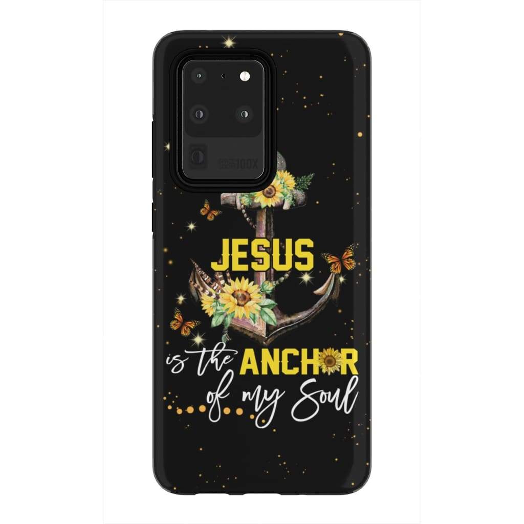 Jesus Is The Anchor Of My Soul Sunflower Christian Phone Case - Inspirational Bible Scripture iPhone Cases