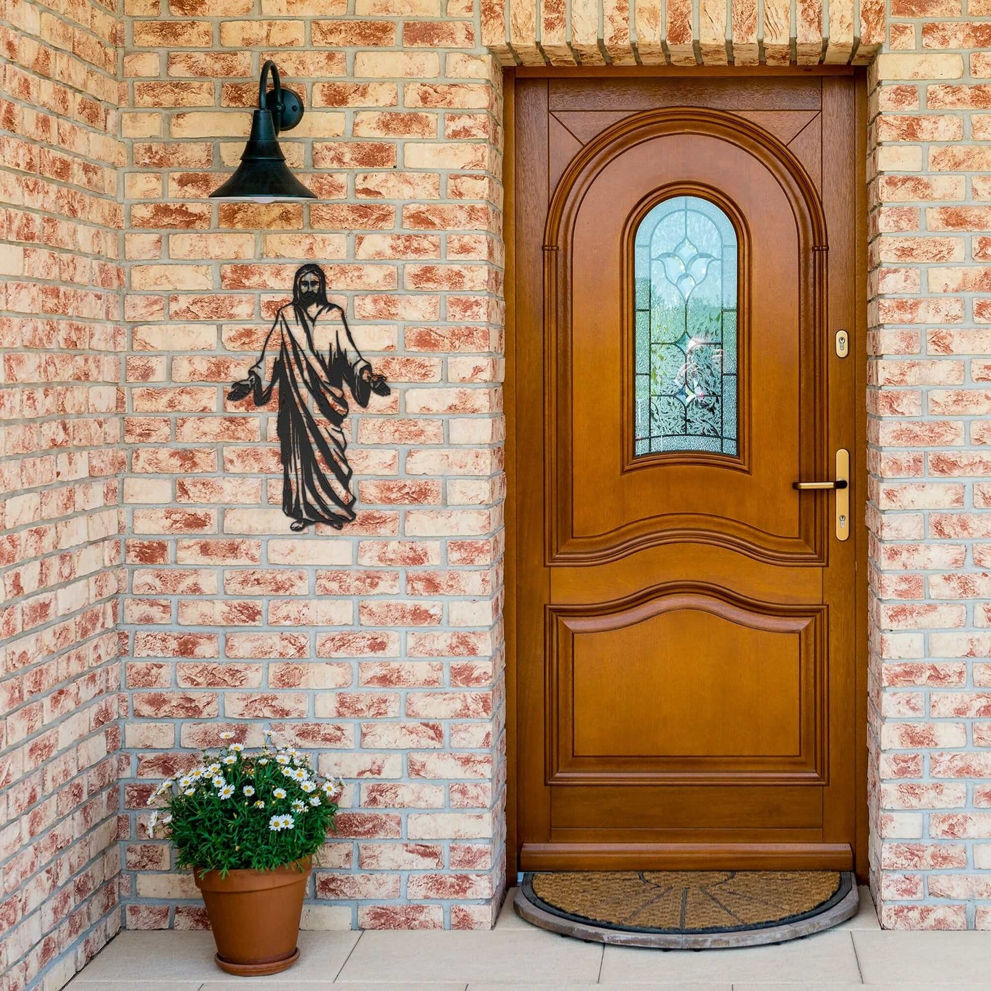 Jesus Metal Sign - Christian Metal Wall Art - Religious Metal Wall Decor