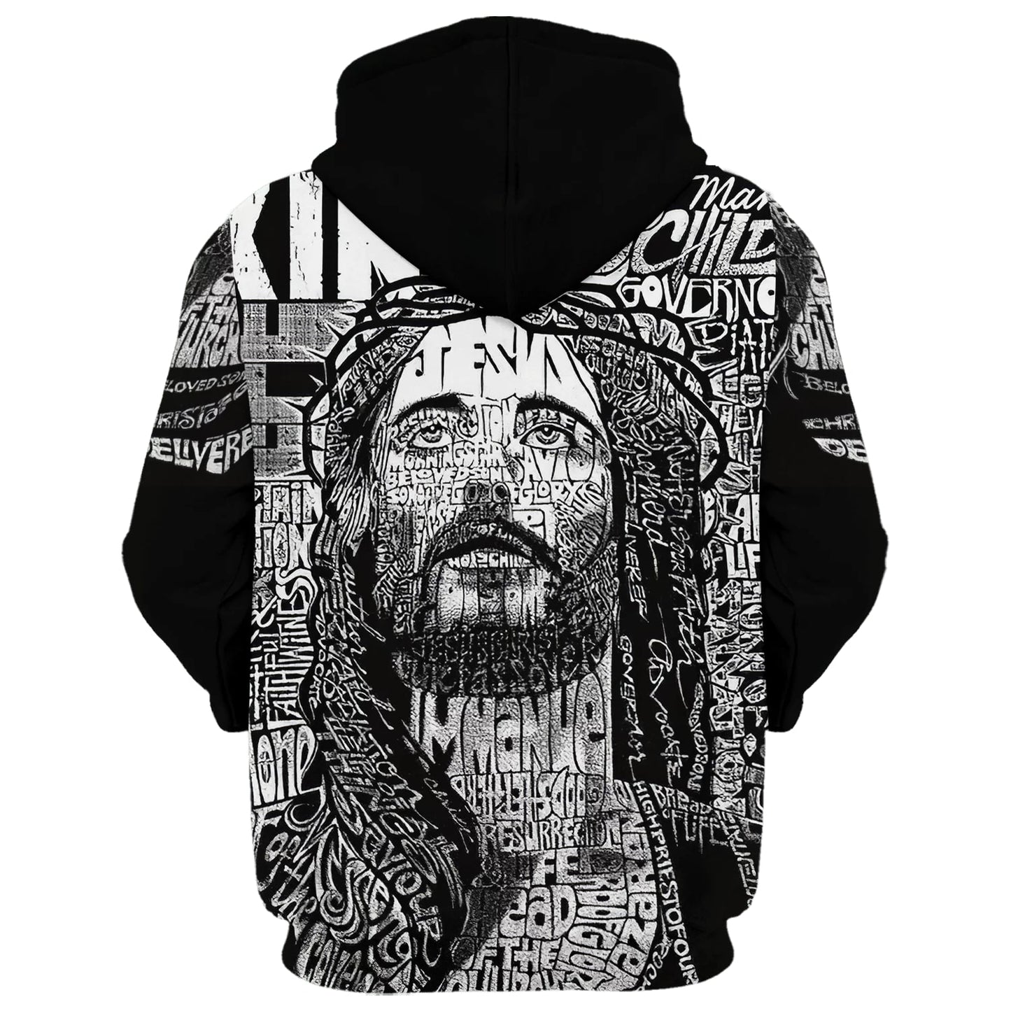 Jesus Names Hoodies - Jesus Hoodie - Men & Women Christian Hoodie - 3D Printed Hoodie