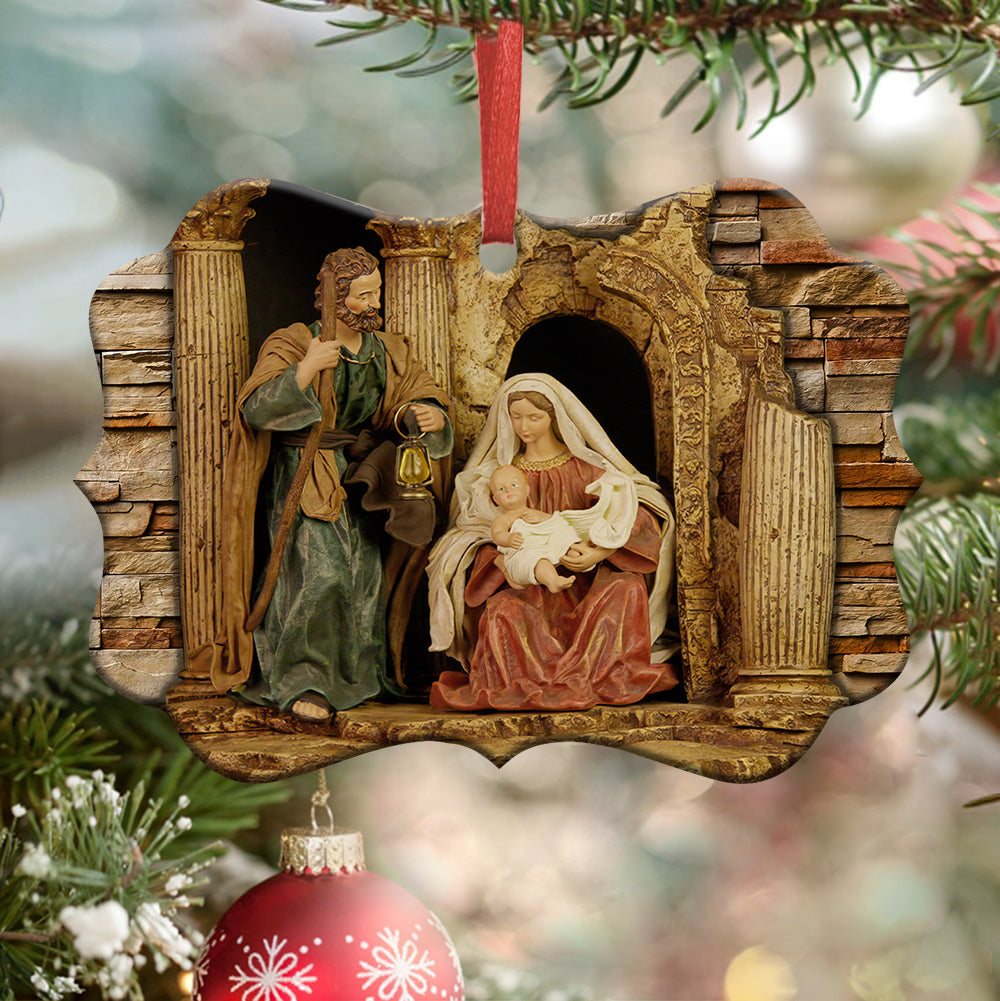 Jesus Nativity 2 Metal Ornament - Christmas Ornament - Christmas Gift