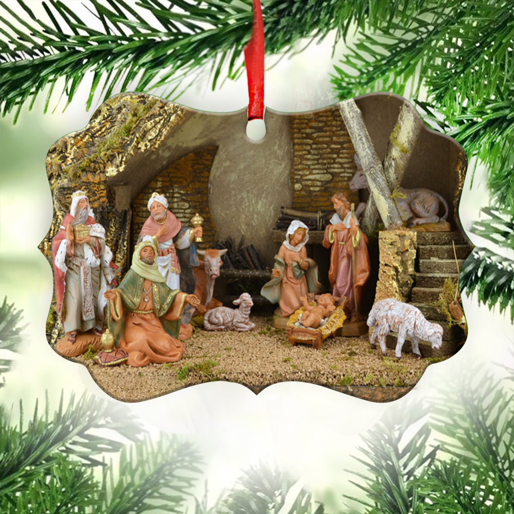 Jesus Nativity 4 Metal Ornament - Christmas Ornament - Christmas Gift