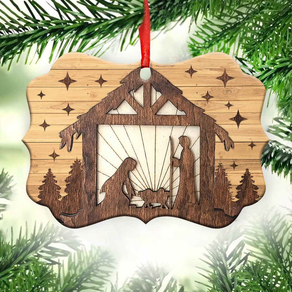 Jesus Nativity Ornament - Christmas Ornament - Ciaocustom