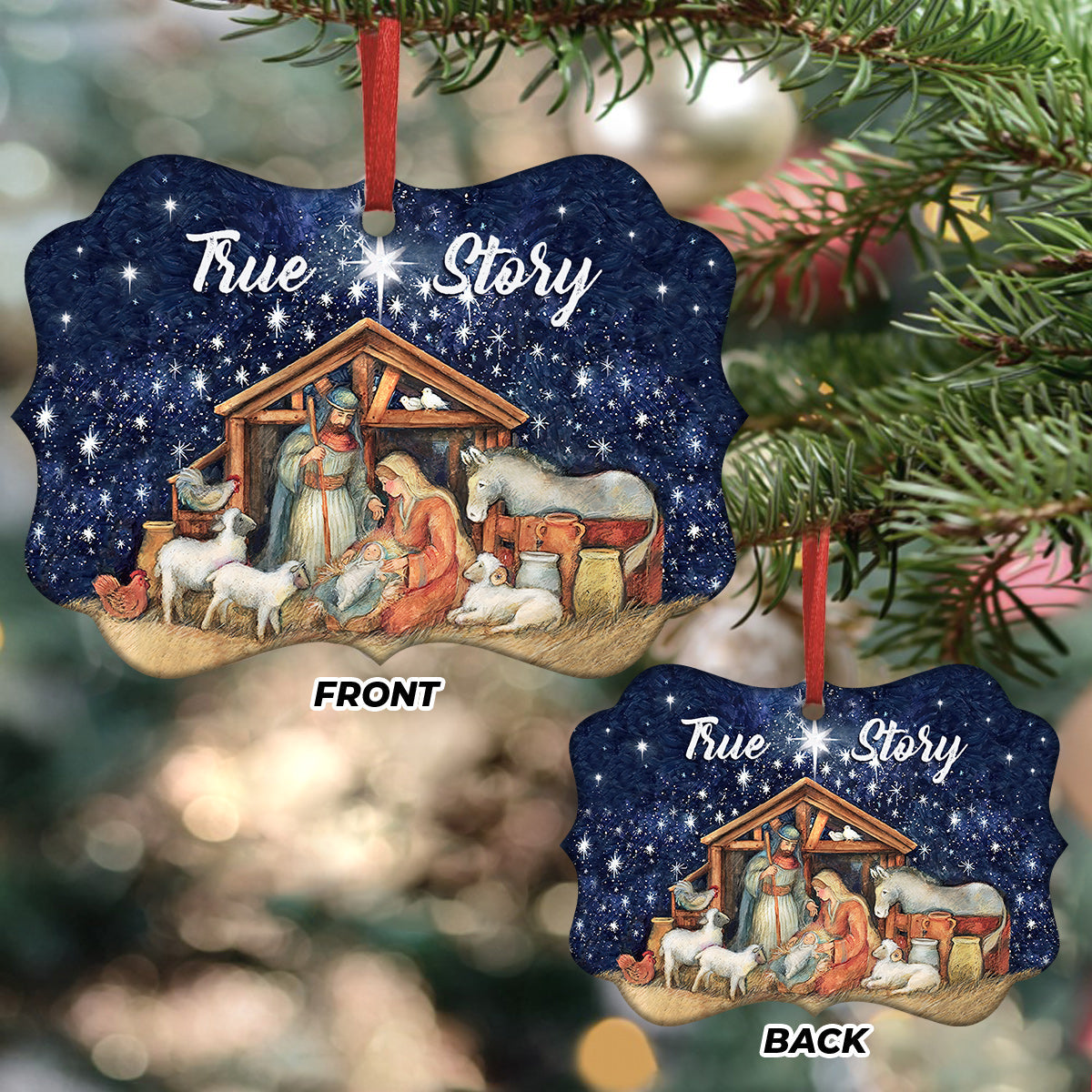 Jesus Nativity True Story Ornament - Christmas Ornament - Ciaocustom