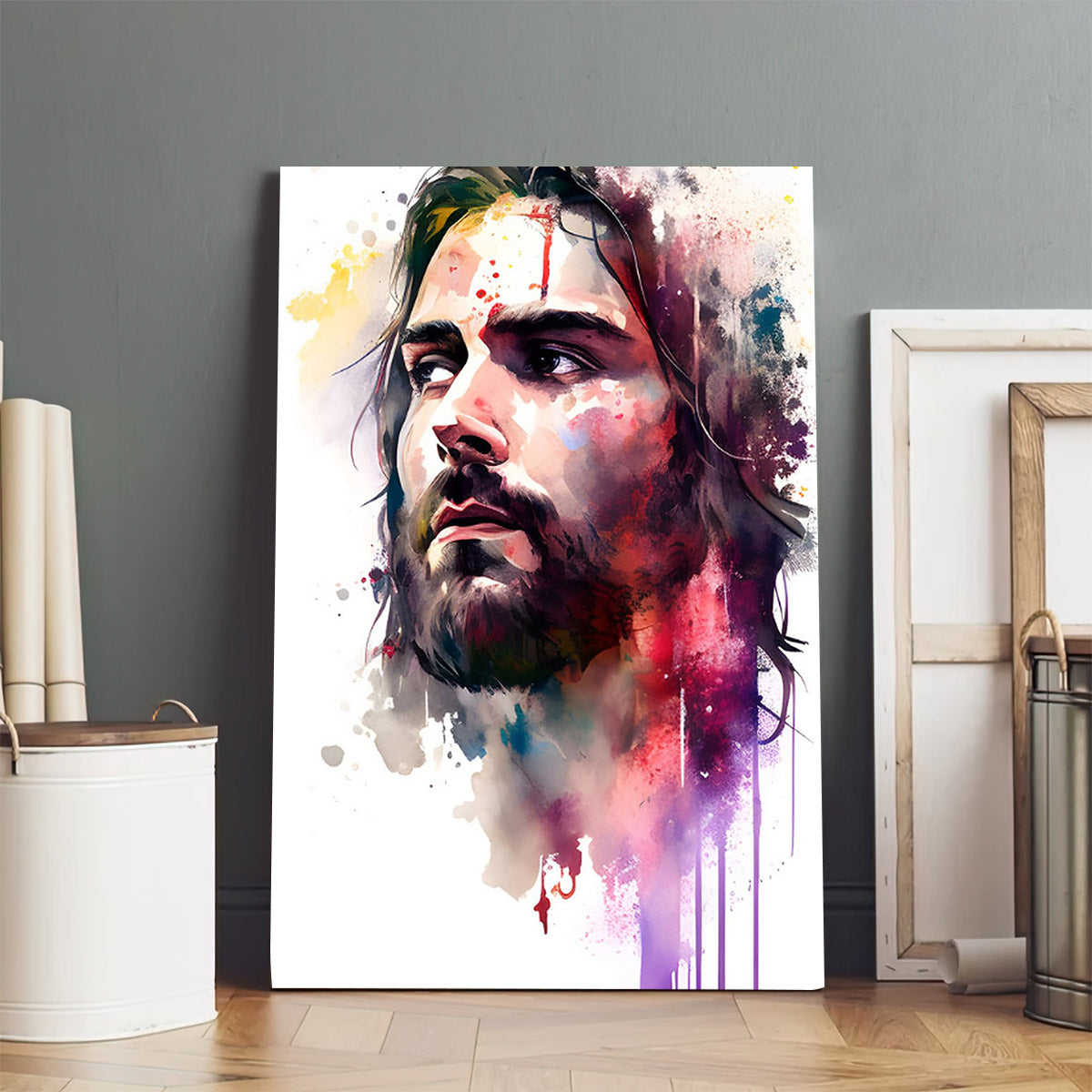 Jesus Portrait Christ - Jesus Canvas Art - Christian Wall Canvas