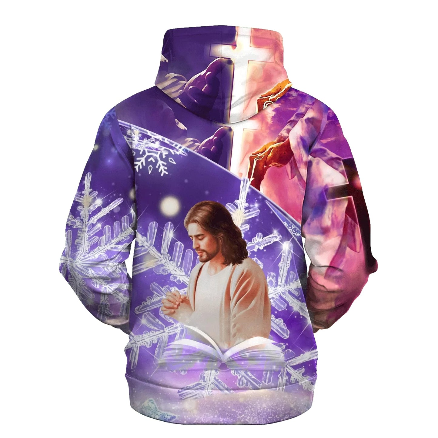 Jesus Pray 3D Hoodies - Jesus Hoodie - Men & Women Christian Hoodie - 3D Printed Hoodie