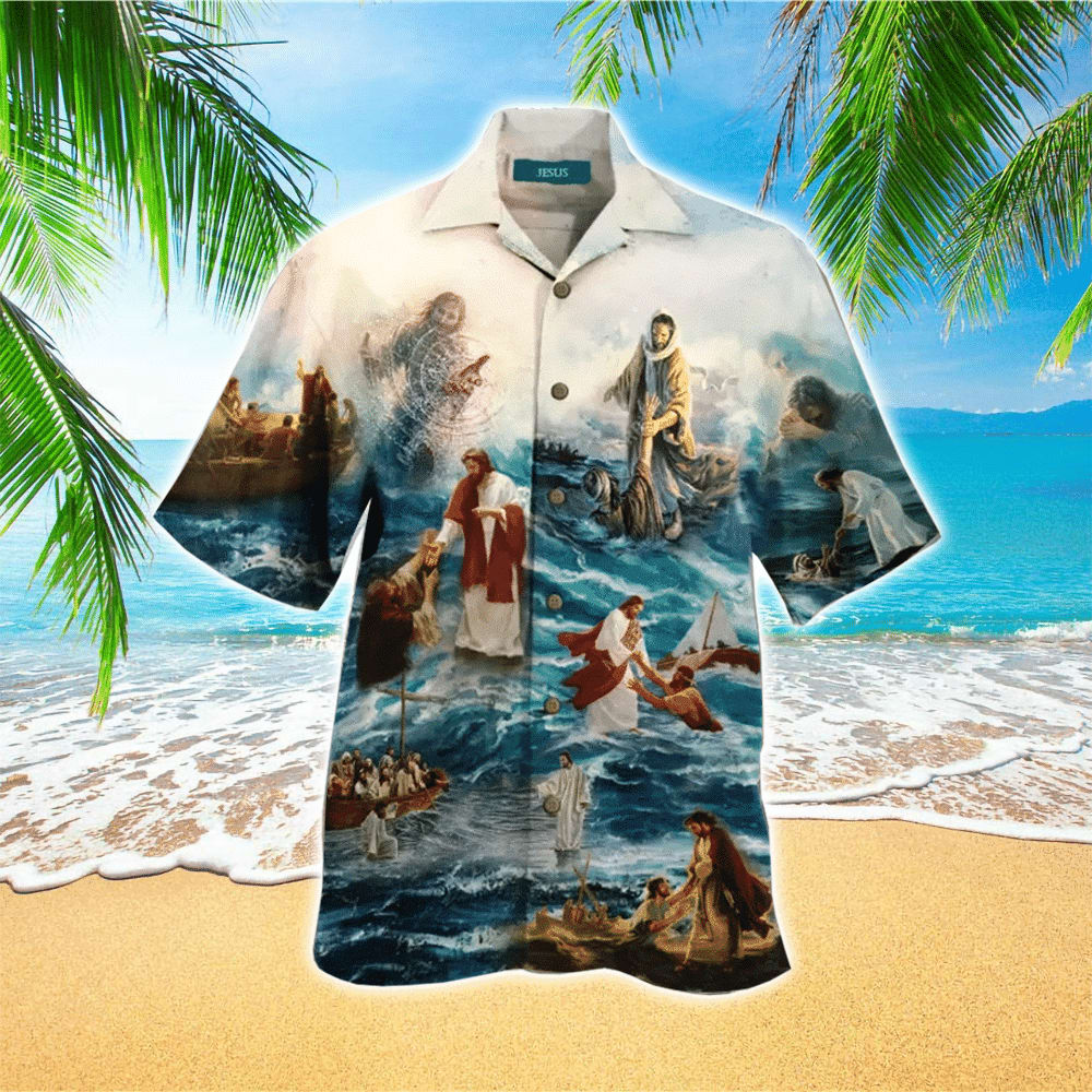 Jesus Saved My Life Jesus Hawaiian Shirt - Christian Hawaiian Shirts For Men & Women