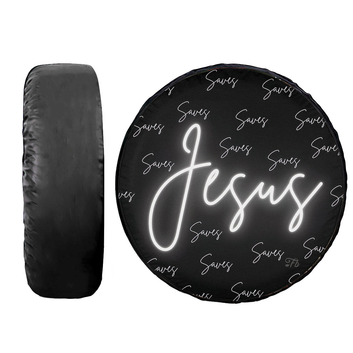 Jesus Saves From Darkness To Light Tire Cover - Jesus Safe Life Wheel Cover - God Gift