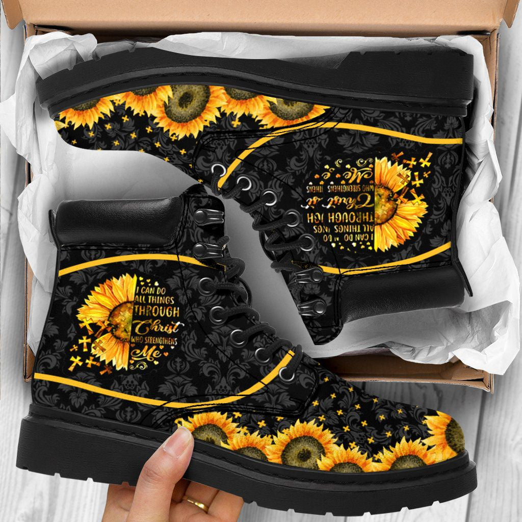 Botanical Sunflower Men's Boots