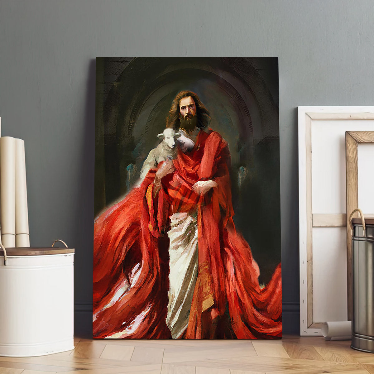 Jesus The Shepherd Canvas Wall Art - Jesus Canvas Pictures - Christian Wall Art