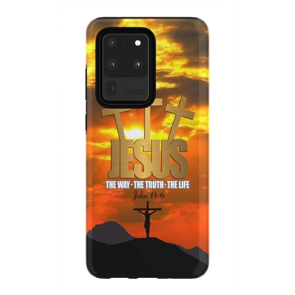 Jesus The Way The Truth The Life John 146 Bible Verse Phone Case - Inspirational Bible Scripture iPhone Cases
