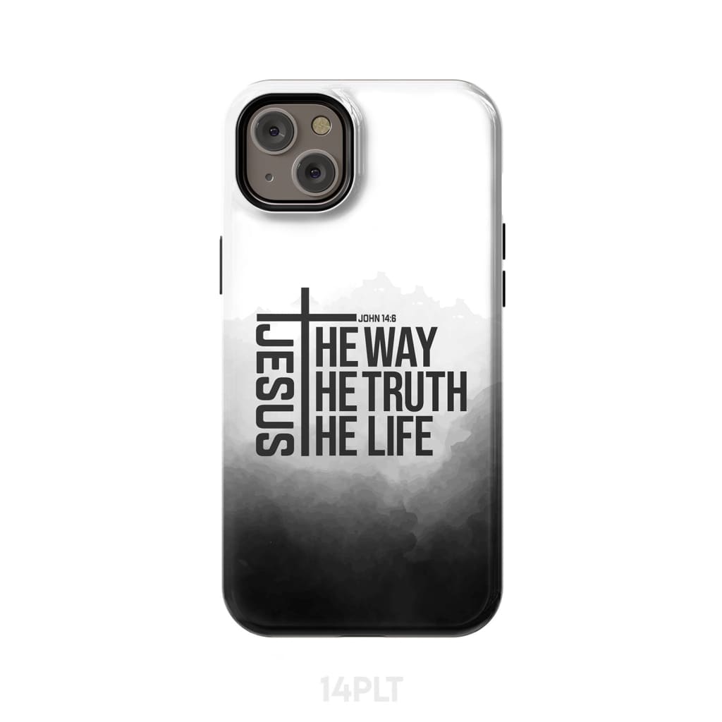 Jesus The Way The Truth The Life Phone Case - Scripture Phone Cases - Iphone Cases Christian
